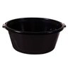 Bacia Plástica Redonda 20l Astra com Alças Laterais para Limpeza Preto - 1
