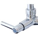 Ver imagem 2 de 2163 C80 Torneira Gourmet Bica Móvel para Parede de Cozinha Tubo Preto Flexível Arejador Acoplado Co