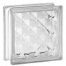 Kit 10 Tijolos Bloco de Vidro Transparente 19x19x8 Pirâmides - 3