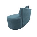 Ver imagem 6 de Namoradeira Sofá Feijão Hana 130cm Orgânica Linho Azul