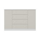 Ver imagem 5 de Cômoda Infantil 125cm 2 Portas e 4 Gavetas Encanto Multimóveis Mp4450 Branco/off White Branco/off