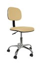 Ver imagem 1 de Cadeira Secretaria Giratoria Bolt CR - Couro Sintetico Corano - Bege