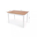 Ver imagem 3 de Mesa 6 Lugares Retangular Madeira Maciça Milena Branco