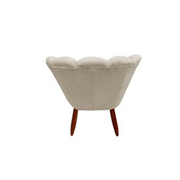 Poltrona Cadeira Pétala Penteadeira - Dritex:suede Bege - 4
