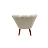 Poltrona Cadeira Pétala Penteadeira - Dritex:suede Bege - 4