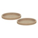 Ver imagem 1 de Kit 2 Pratos Pequenos para Vaso de Flor Tramontina Plástico Reciclável Granito Areia Jardim