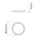 Ver imagem 3 de Kit 2 Pratos Pequenos para Vaso de Flor Tramontina Plástico Reciclável Granito Areia Jardim
