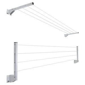 Varal de Muro e Parede Basculante - Branco