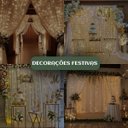 Ver imagem 6 de Cortina 300 Led 3x3m Branco Quente Pisca 8 Modos de Iluminação Luz Fada Usb Decoração Natal Festa