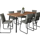 Ver imagem 4 de Conjunto Jantar Mesa Retangular 160cm C/ 6 Cadeiras Soft Np