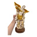 Ver imagem 5 de Arcanjos Miguel Rafael Gabriel em Resina 28cm-escolha o Seu:são Miguel Dourado 31cm