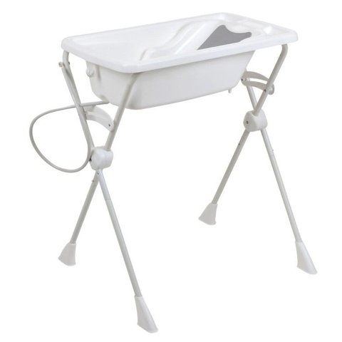 Kit Banho com Suporte Desmontável Banheira e Redutor Branco Burigotto