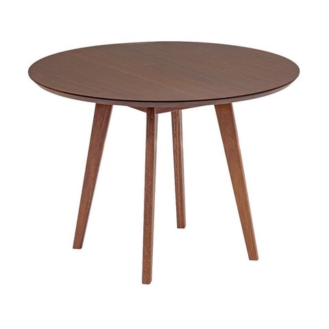Mesa de Jantar Redonda 105cm x 70cm Ecograndis Vertice Marrom/Nozes