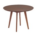Ver imagem 1 de Mesa de Jantar Redonda 105cm x 70cm Ecograndis Vertice Marrom/Nozes