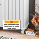 Ver imagem 6 de Cômoda Grécia com 1 Porta com Detalhe Ripado e 4 Gavetas 1 Tranca com Chave Branco