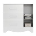 Ver imagem 6 de Cômoda Infantil Popy Retrô Peroba em MDF Branco 1 Porta Lisa