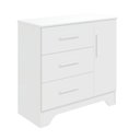 Ver imagem 5 de Cômoda Infantil Popy Retrô Peroba em MDF Branco 1 Porta Lisa