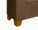 Ver imagem 5 de Recamier Baú Berlin 1,30m Decorativo Premium para Cama Casal Estilo Closet Estofado Cor Marrom