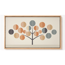 Ver imagem 2 de Quadro Decorativo N°74 115x70cm - Panorâmico Árvore Formas Orgânicas Boho - Rollflex