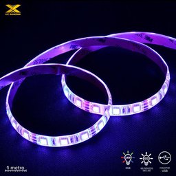 Fita de Led Vx Gaming Rgb Conexao Usb 1m - 1
