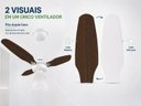 Ver imagem 6 de Ventilador Teto Venti-Delta Eco Ventus Inverter 55W Controle Remoto Bivolt Branco Imbuia