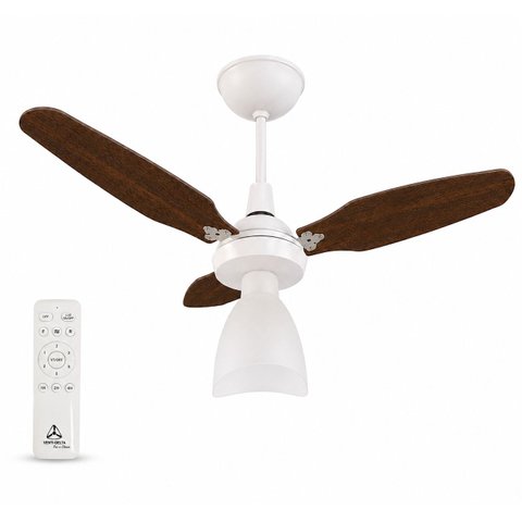 Ventilador Teto Venti-Delta Eco Ventus Inverter 55W Controle Remoto Bivolt Branco Imbuia