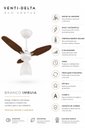 Ver imagem 7 de Ventilador Teto Venti-Delta Eco Ventus Inverter 55W Controle Remoto Bivolt Branco Imbuia