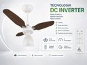 Ver imagem 2 de Ventilador Teto Venti-Delta Eco Ventus Inverter 55W Controle Remoto Bivolt Branco Imbuia
