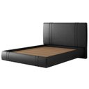 Ver imagem 1 de Cama Queen Flutuante com Cabeceira 160cm Lyra Sintético Preto S05 - Mpozenato
