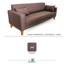 Ver imagem 4 de Sofá Gianni | Pé Trapézio & Tecido Acquablock Impermeável | 220cm | Camurça