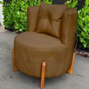 Ver imagem 2 de Kit 2 Poltronas Orgânica Curva Luna Boucle Cappuccino - Montanaris Decor