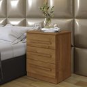 Ver imagem 2 de Conjunto 2 Mesas de Cabeceira Império Quarto com 3 Gavetas Cinamomo