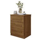 Ver imagem 3 de Conjunto 2 Mesas de Cabeceira Império Quarto com 3 Gavetas Cinamomo