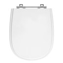 Ver imagem 1 de Assento Sanitário Paris Branco Neve Tampa para Vaso Ideal de Madeira Laqueada - Sb