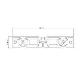Nível de Plástico 230 Mm Tramontina com Ampola Removível para 3 Posições Tramontina - 3