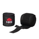 Ver imagem 3 de Kit Luva de Boxe Muay Thai MKS Prospect + Bandagem 2,55m + Corda Slim - Preto e Vermelho - 16 Oz