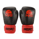 Ver imagem 2 de Kit Luva de Boxe Muay Thai MKS Prospect + Bandagem 2,55m + Corda Slim - Preto e Vermelho - 16 Oz