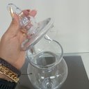 Ver imagem 4 de Potiche Decorativo de Vidro Transparente 40x16x16cm Tampa Enfeite Sala Mesa