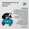 Compressor de Ar 50 Litros Cle-85/50 - Ekazza - 2