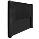 Ver imagem 6 de Kit Cabeceira E Calçadeira Baú Casal 140cm Suede Preto