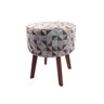 Pufe Puff Puf Banco Decorativo Redondo 4 Pés Banqueta:colorido - 1