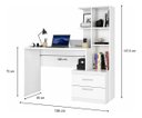 Ver imagem 2 de Escrivaninha Livreiro Home Office Estudo Poli