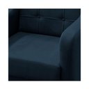 Ver imagem 5 de Kit Poltrona Decorativa C- Puff para Sala Bella Suede Cor:azul Marinho