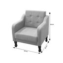 Ver imagem 3 de Kit Poltrona Decorativa C- Puff para Sala Bella Suede Cor:azul Marinho
