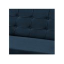 Ver imagem 4 de Kit Poltrona Decorativa C- Puff para Sala Bella Suede Cor:azul Marinho