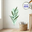 Ver imagem 1 de Adesivo Floral Boho Verde Estilo Nórdico 47x90 Minimalista Mod.03