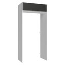 Ver imagem 1 de Porta-geladeira 103 Cm 1 Porta Basculante Branco/preto Glamy Madesa