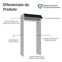 Ver imagem 3 de Porta-geladeira 103 Cm 1 Porta Basculante Branco/preto Glamy Madesa