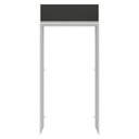 Ver imagem 6 de Porta-geladeira 103 Cm 1 Porta Basculante Branco/preto Glamy Madesa