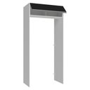 Ver imagem 7 de Porta-geladeira 103 Cm 1 Porta Basculante Branco/preto Glamy Madesa